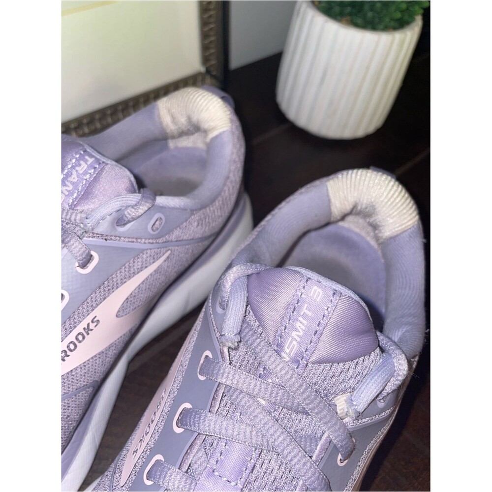 Brooks Transmit 3 Lavender Light Pink Running Sneakers Size 9.5 - Picture 11 of 15